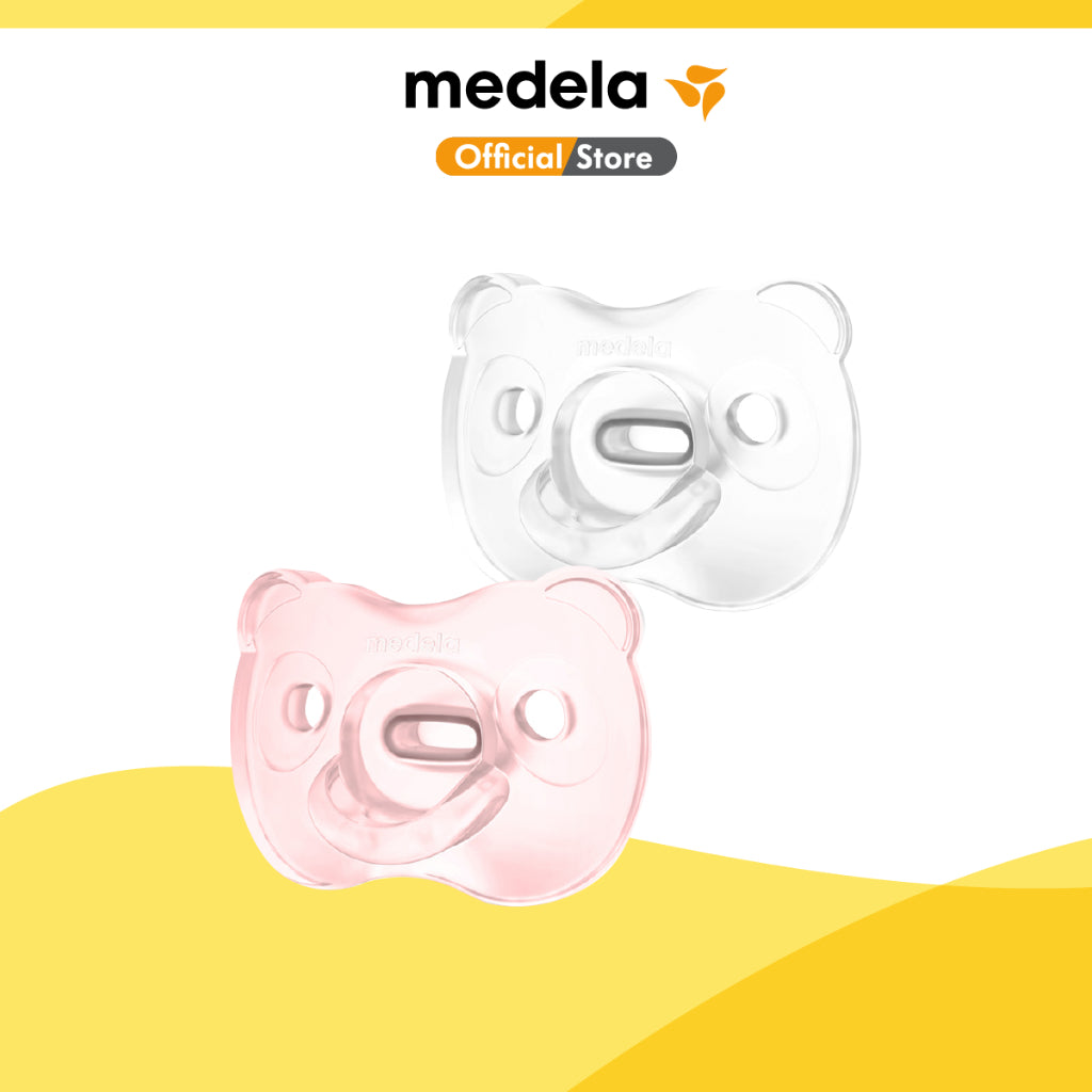 Medela Baby Soft Silicone Duo Pacifier | [ 0-6 Months, 6-18 Months ] [ 2Pcs / Pack ]