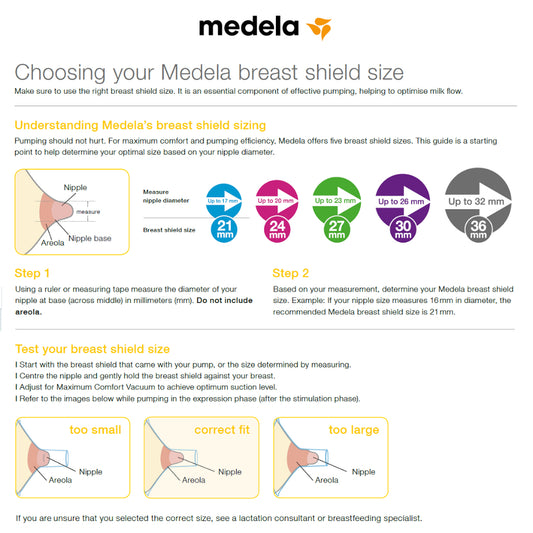 Medela Personal Fit Flex Breast Shield (21Mm/ 24Mm/ 27Mm/ 30Mm) [ 2Pcs ]