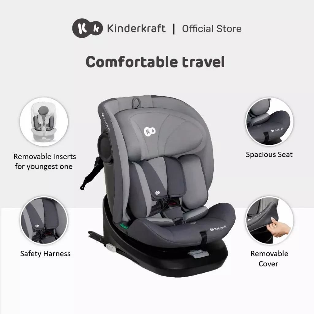 Kinderkraft Carseat I-Grow (Newborn To 12 Years Old)