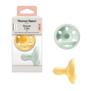 Tommee Tippee Breastlike Soother 0-6M, 2 Packs