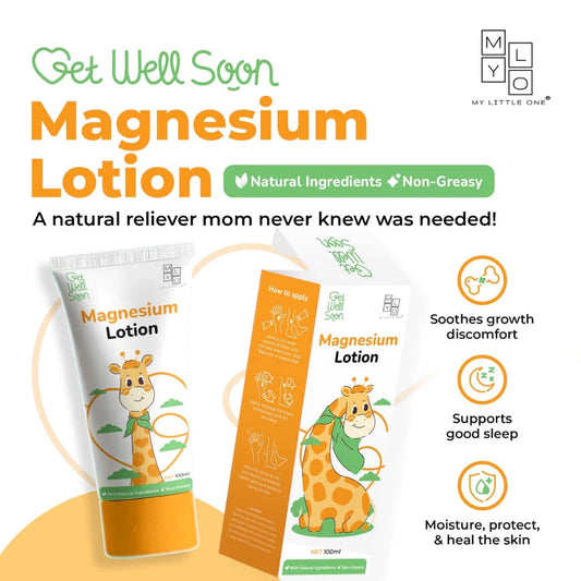 Mylo Gws Magnesium Moisturizing Lotion (100Ml) - Soothes Growth Discomfort & Support Good Sleep