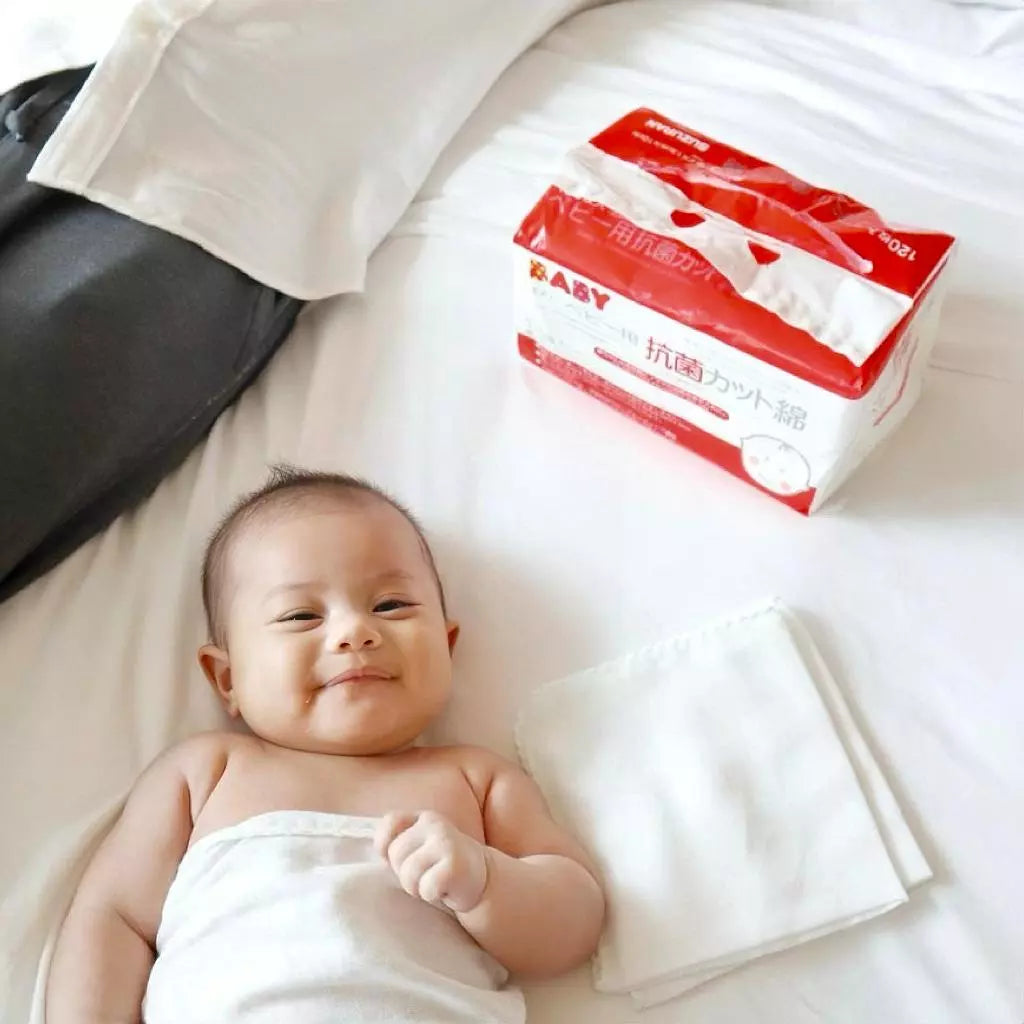 Suzuran Baby Antibacterial Cut Cotton 120pcs