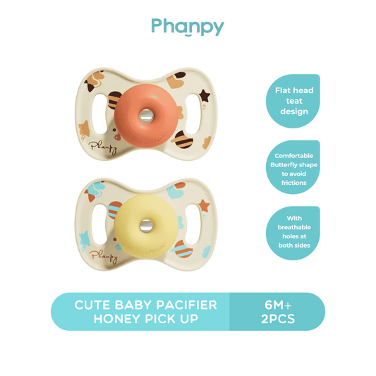 Phanpy Cute Baby Pacifier 2Pcs/Box 6 M+ Honey Pickup