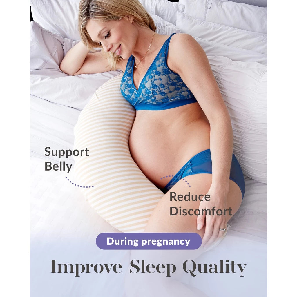 Mamaway Non-Toxic 3-In-1 Medical Grade Hypoallergenic Maternity Support & Nursing Pillow