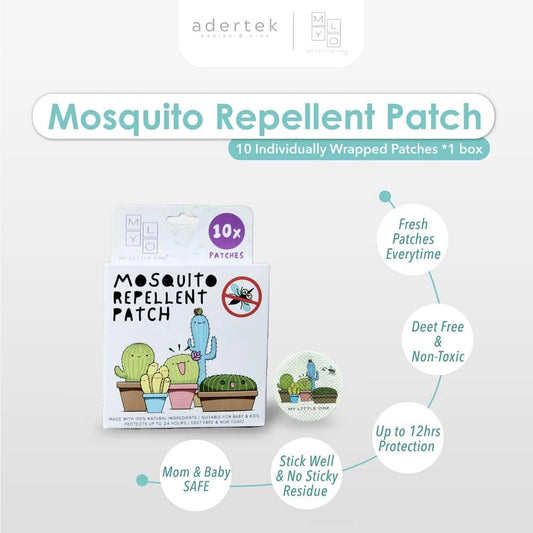 Mylo Mosquito Repellent Patch Safe For Babies & Pregnant Mummies (10'S/Box)