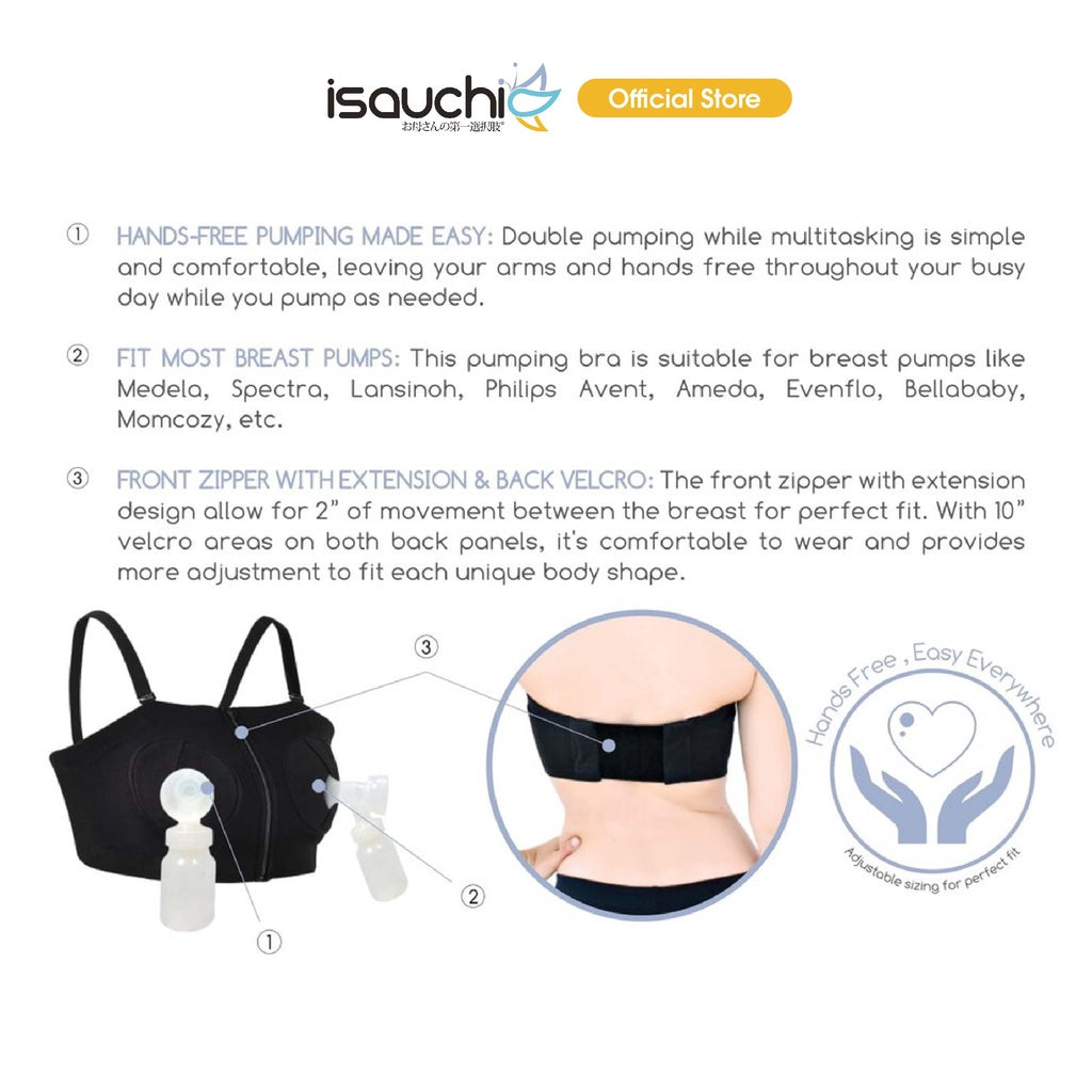 Isa Uchi Hands Free Breast Pump Bra