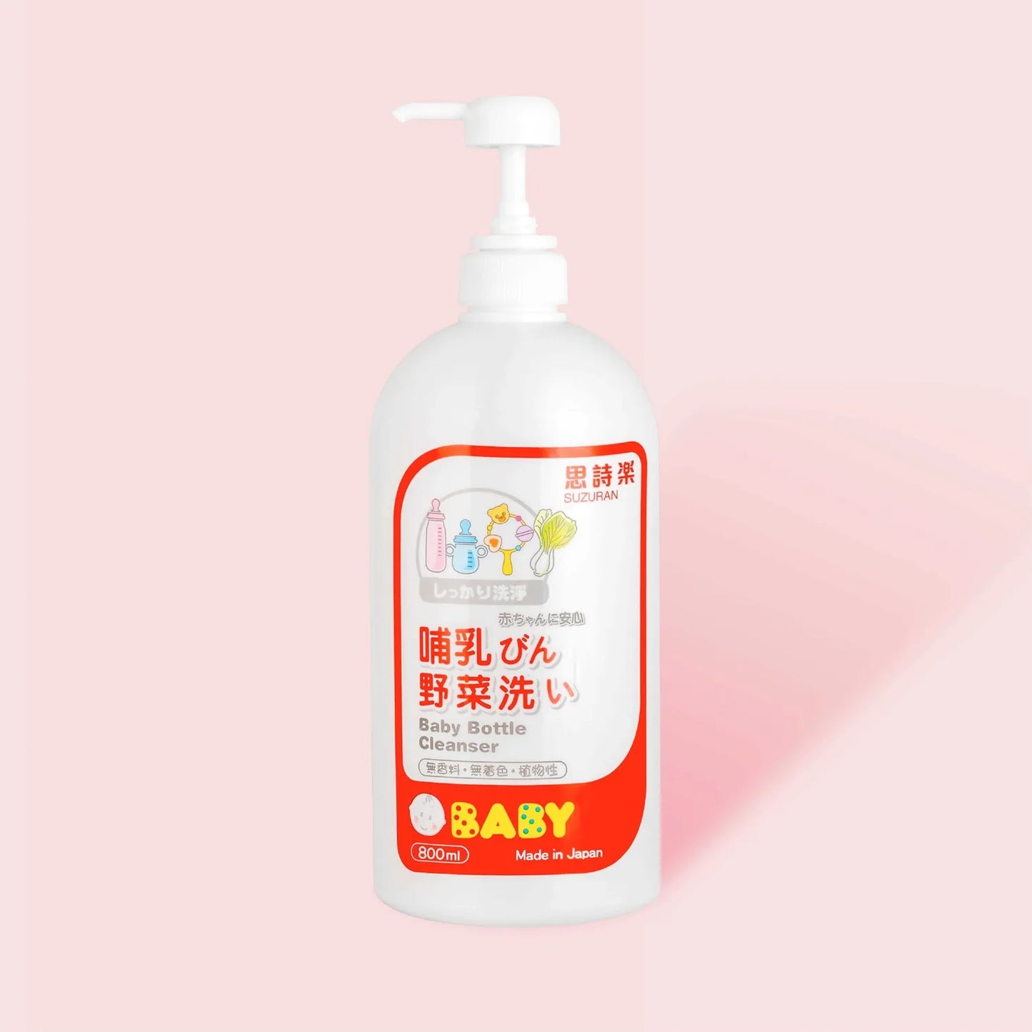 Suzuran Baby Plant Based Baby Bottle Cleanser 800ml